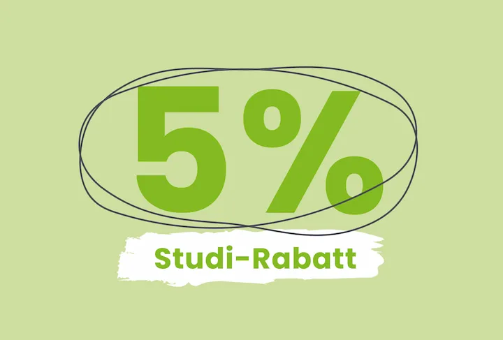 5% Studi-Rabatt Grafik